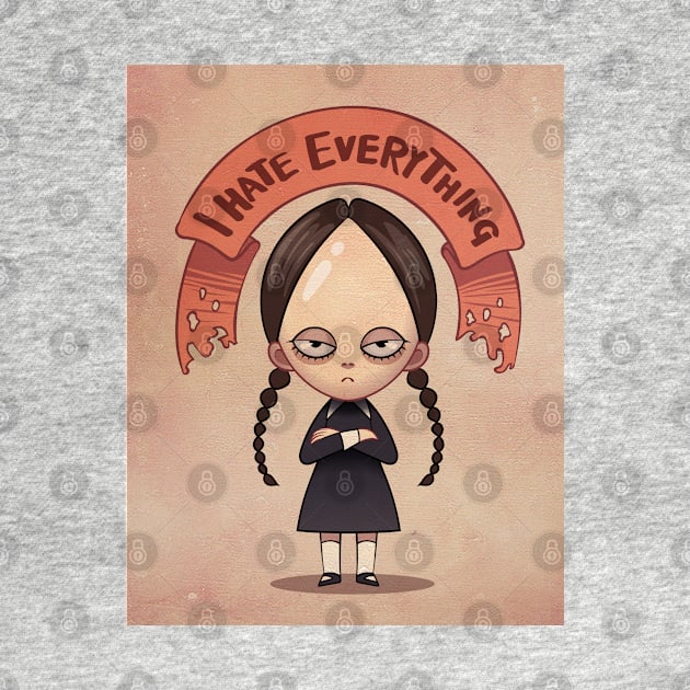 Wednesday Addams I hate everything by tomodaging